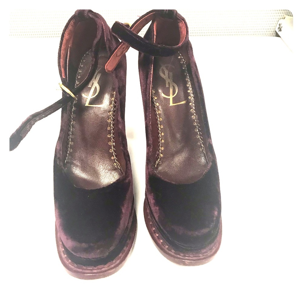 Saint Laurent Velvet heels